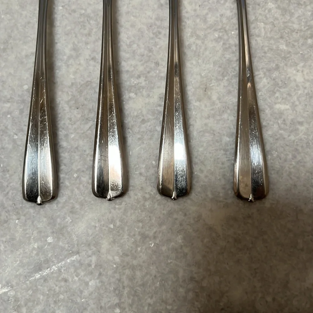 Set Of 4 Forks, Oneida USA, Vintage, Stainless Steel
